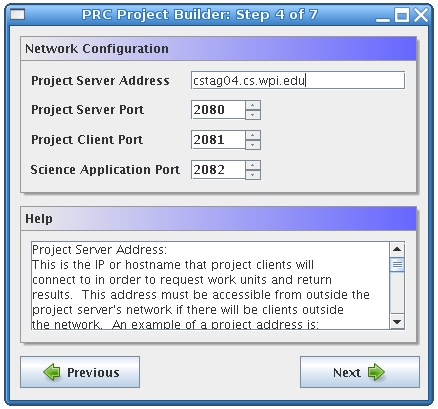 Project Builder Step 4 Screenshot